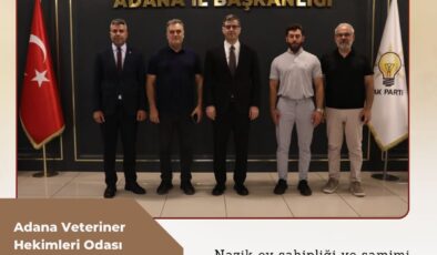 AK Parti Adana İl Başkanlığı’na hayırlı olsun ziyareti
