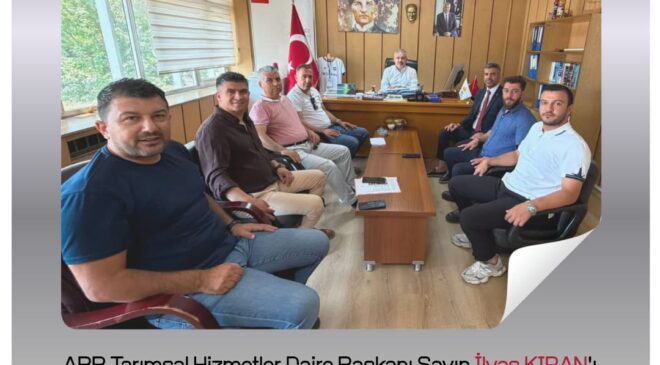 ABB Tarımsal Hizmetler Daire Başkanı Sayın İlyas KIRAN’ı makamında ziyaret ettik.